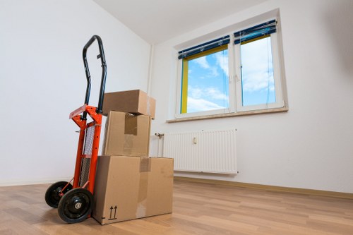 Expert movers organizing belongings during a move
